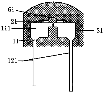 A kind of omnidirectional LED light source and preparation method thereof