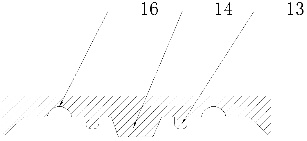 Machine-made die for making combined cavity member