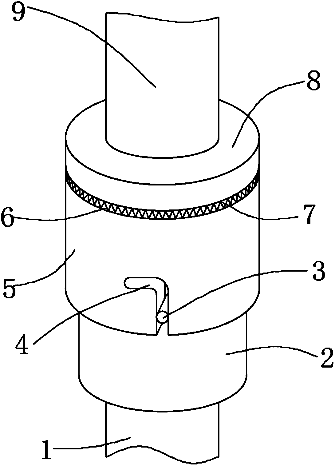 Split type coaxial radio-frequency connector