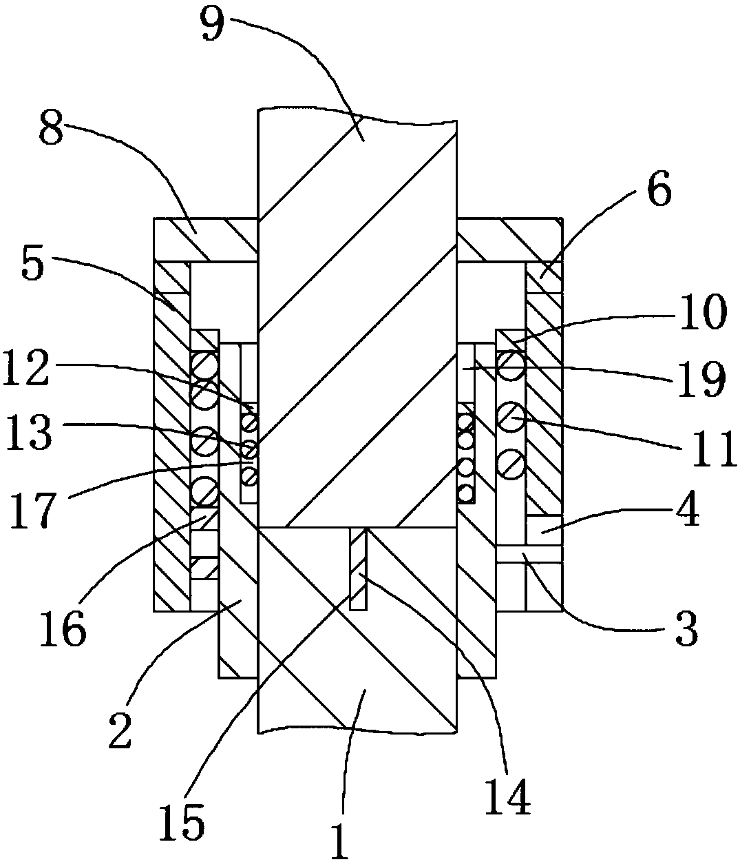 Split type coaxial radio-frequency connector