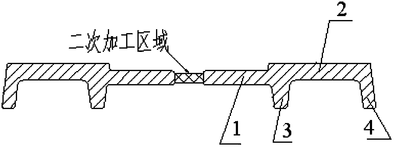 F-shaped steel mill roll double-hole type and rolling method