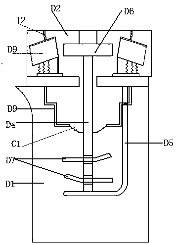 Fruit juice preparation device small in occupied space