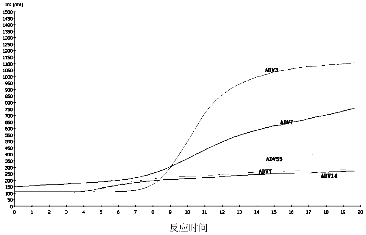 General-purpose nucleic acid isothermal detection reagent for adenovirus associated with respiratory tract infection