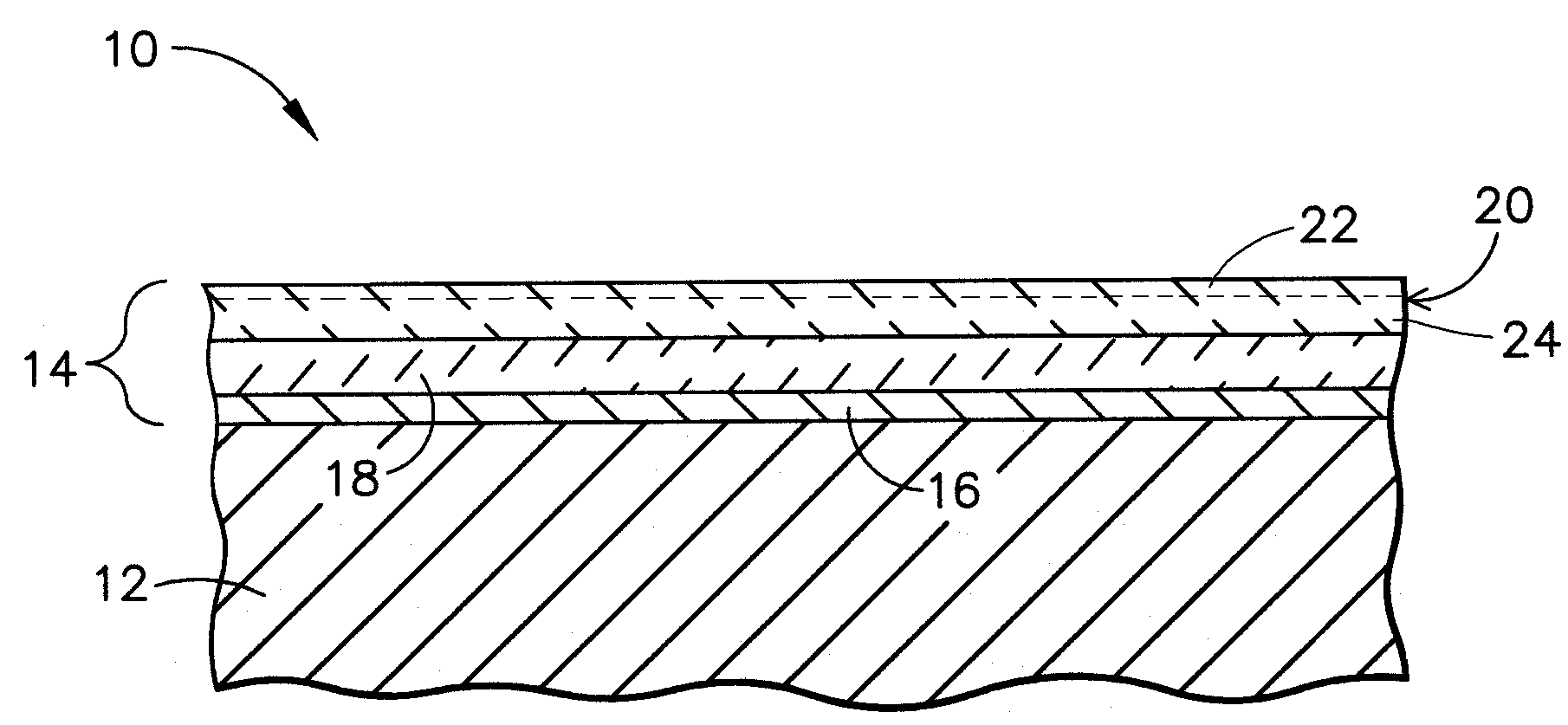 Environmental barrier coating for silicon-containing substrates and process therefor