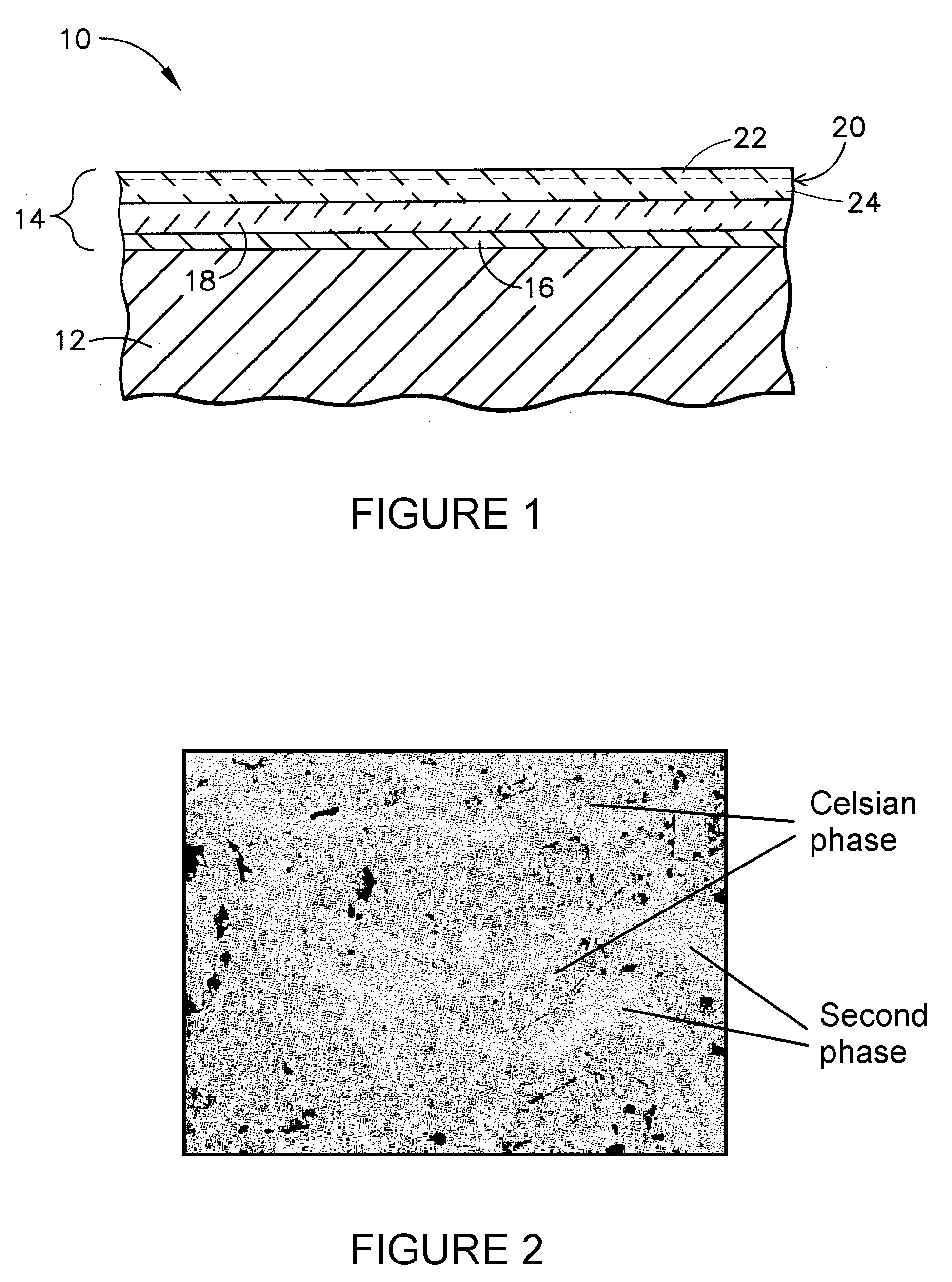 Environmental barrier coating for silicon-containing substrates and process therefor