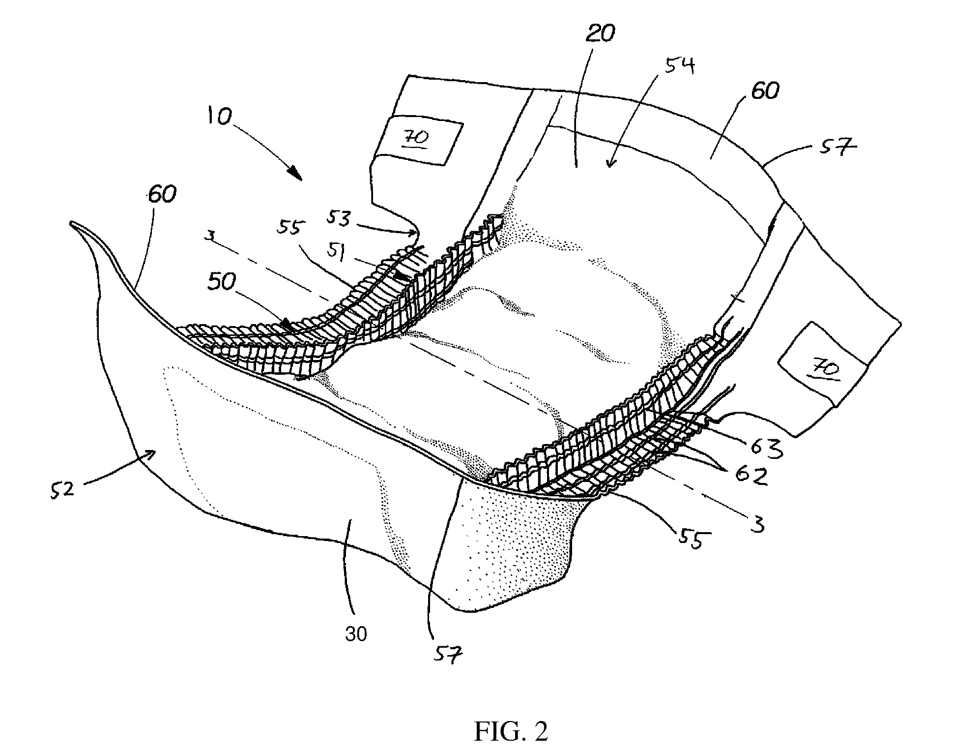 Method for Improving the Barrier Properties of a Nonwoven