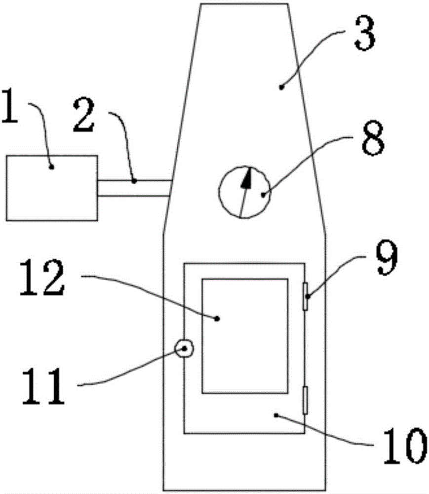 Air blowing type threading device for construction installation