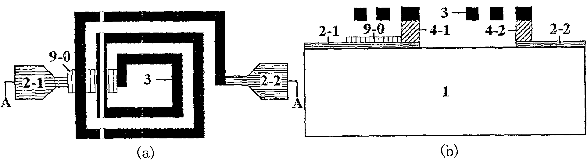 Microelectronic mechanical variable bandpass filter and process for producing the same