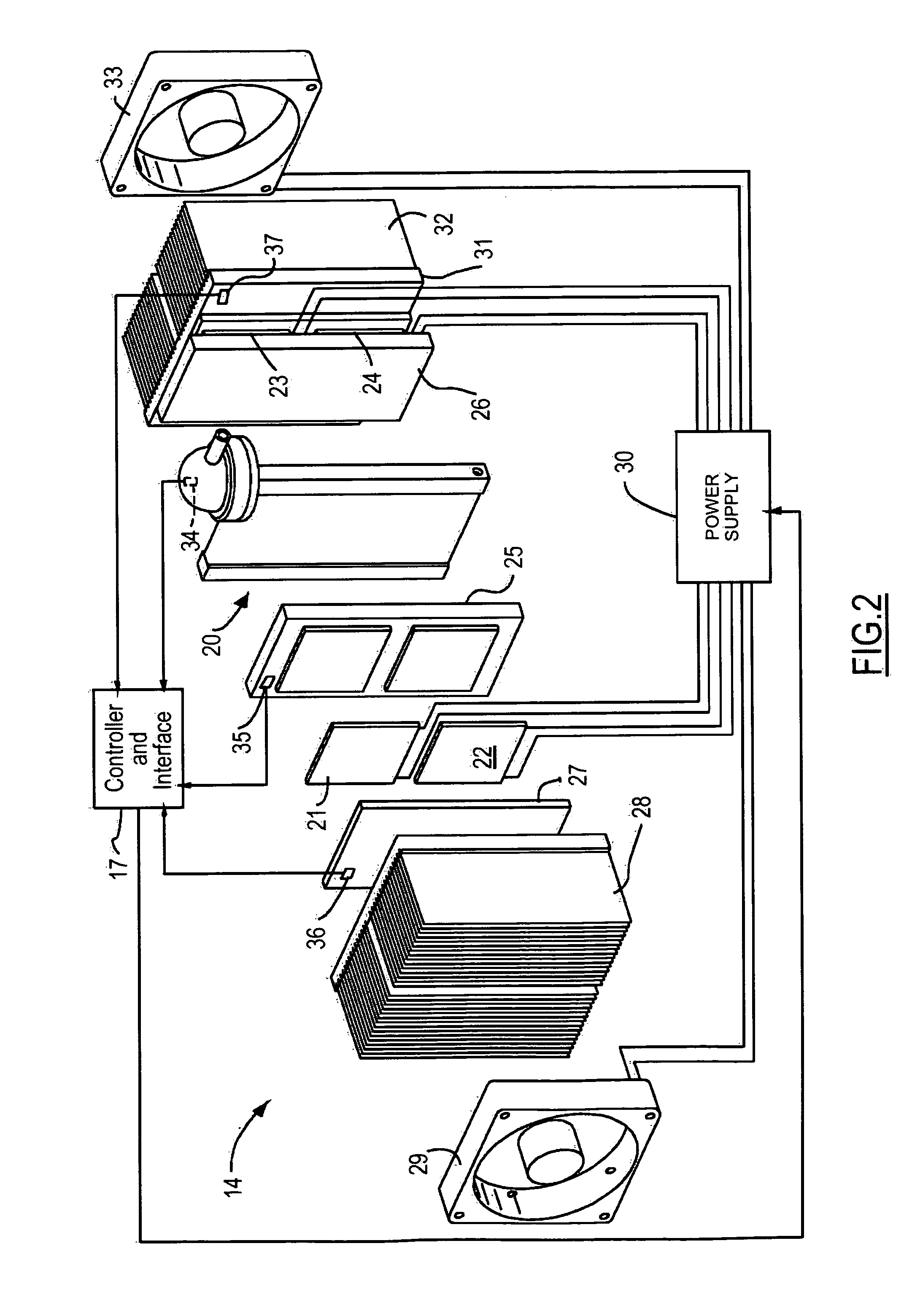 Thermoelectric temperature control for extracorporeal blood circuit