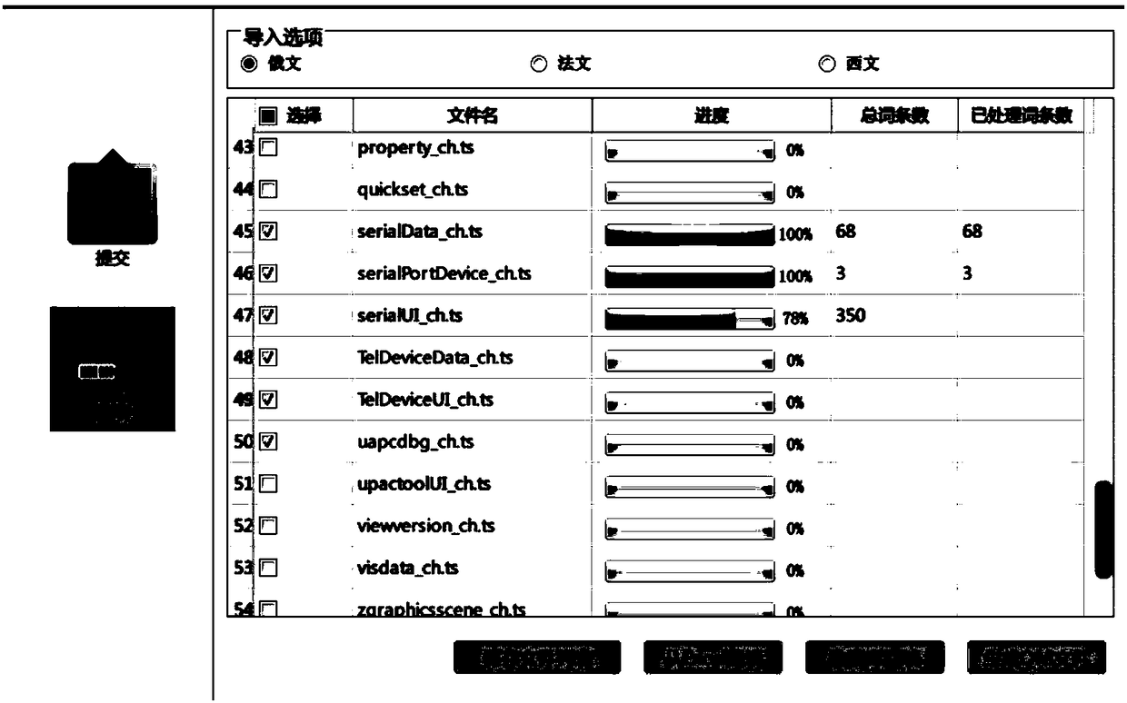 Qt development-based multilingual entry generation method