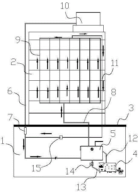 Novel energy-saving hotel water supply system