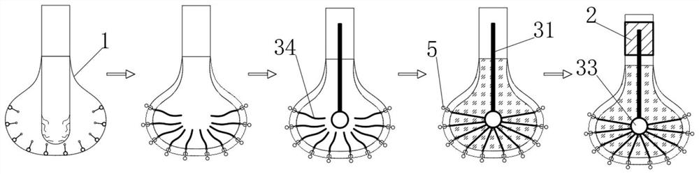 Local self-heating type condensation removing method for high-voltage switch cabinet