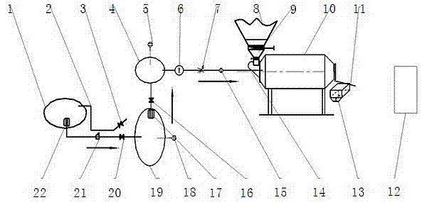 Technology and device for mixing raw material of perlite acoustic board