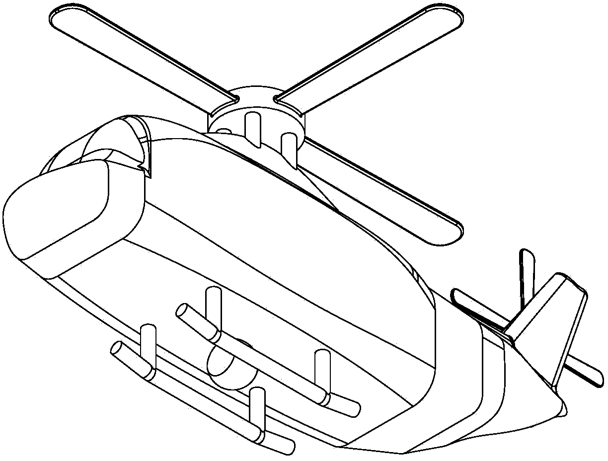 Unmanned helicopter system applicable to reconnaissance