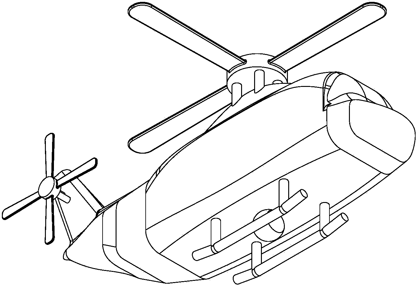 Unmanned helicopter system applicable to reconnaissance