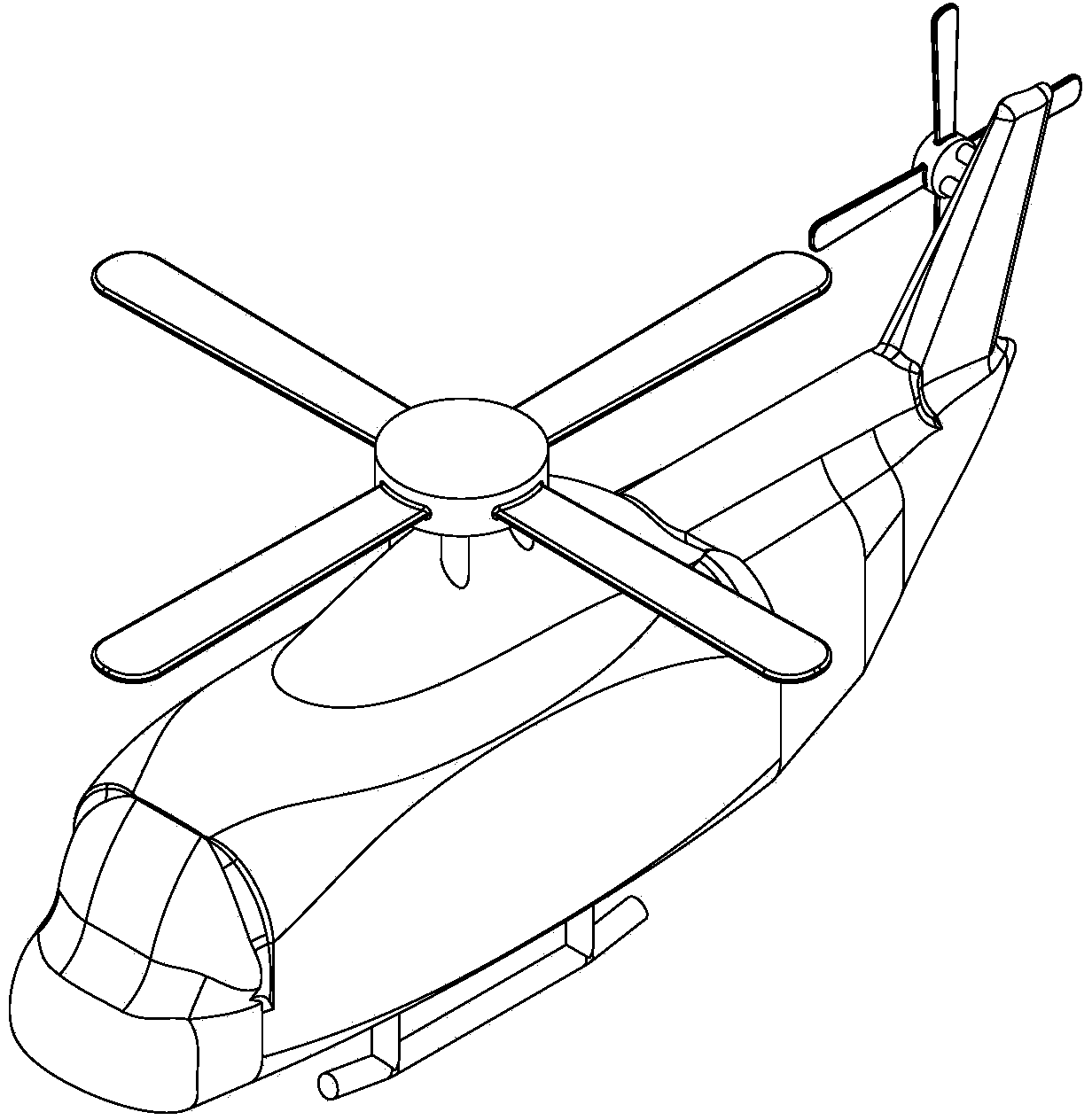 Unmanned helicopter system applicable to reconnaissance