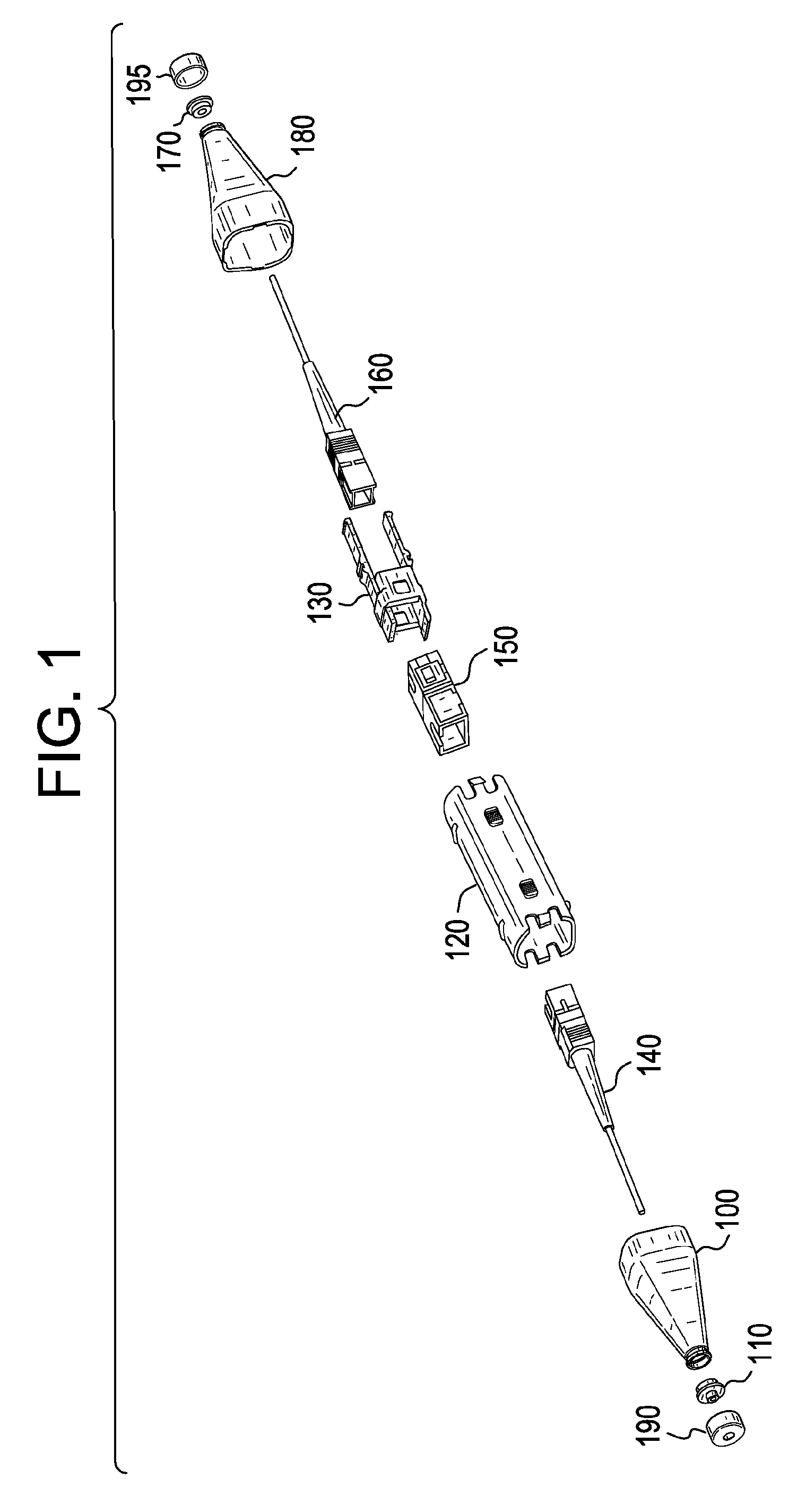 Small form factor field installable outside plant connector housing