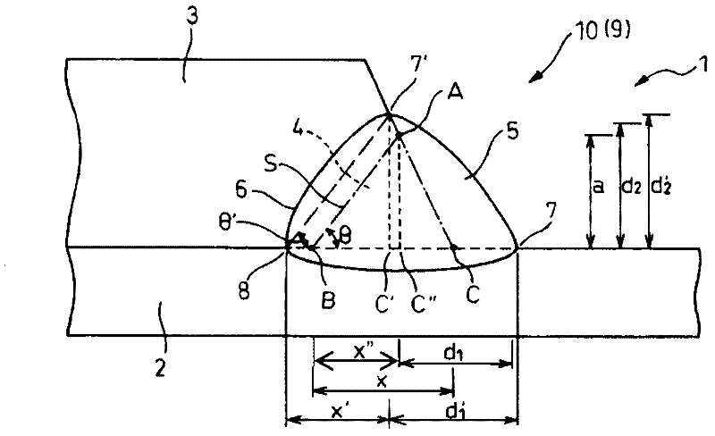 Out-of-plane gusset welded joint and fabrication method thereof