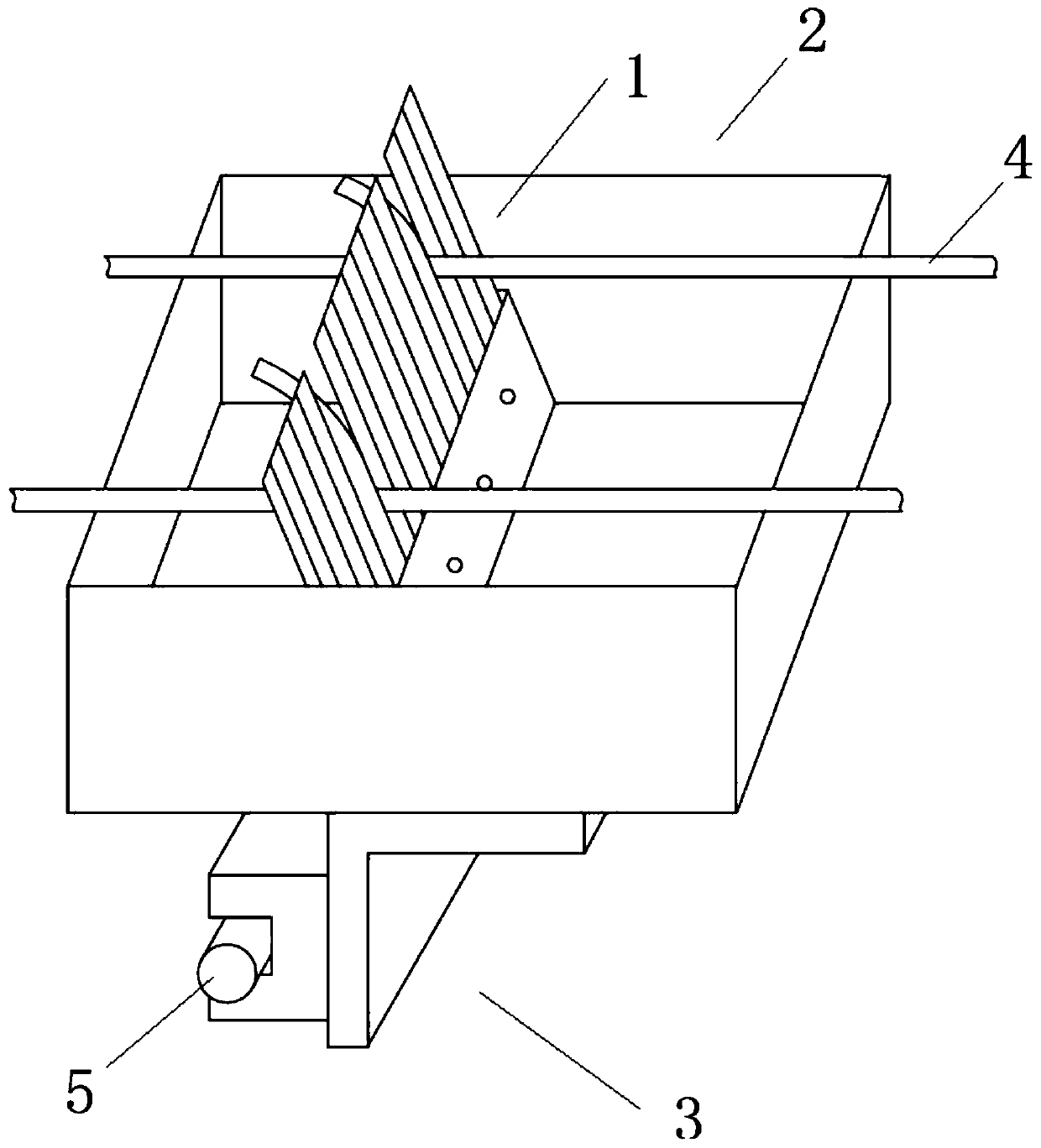 Outdoor steel wire rope oil removing device with oil collecting tray and outdoor steel wire oil removing method thereof