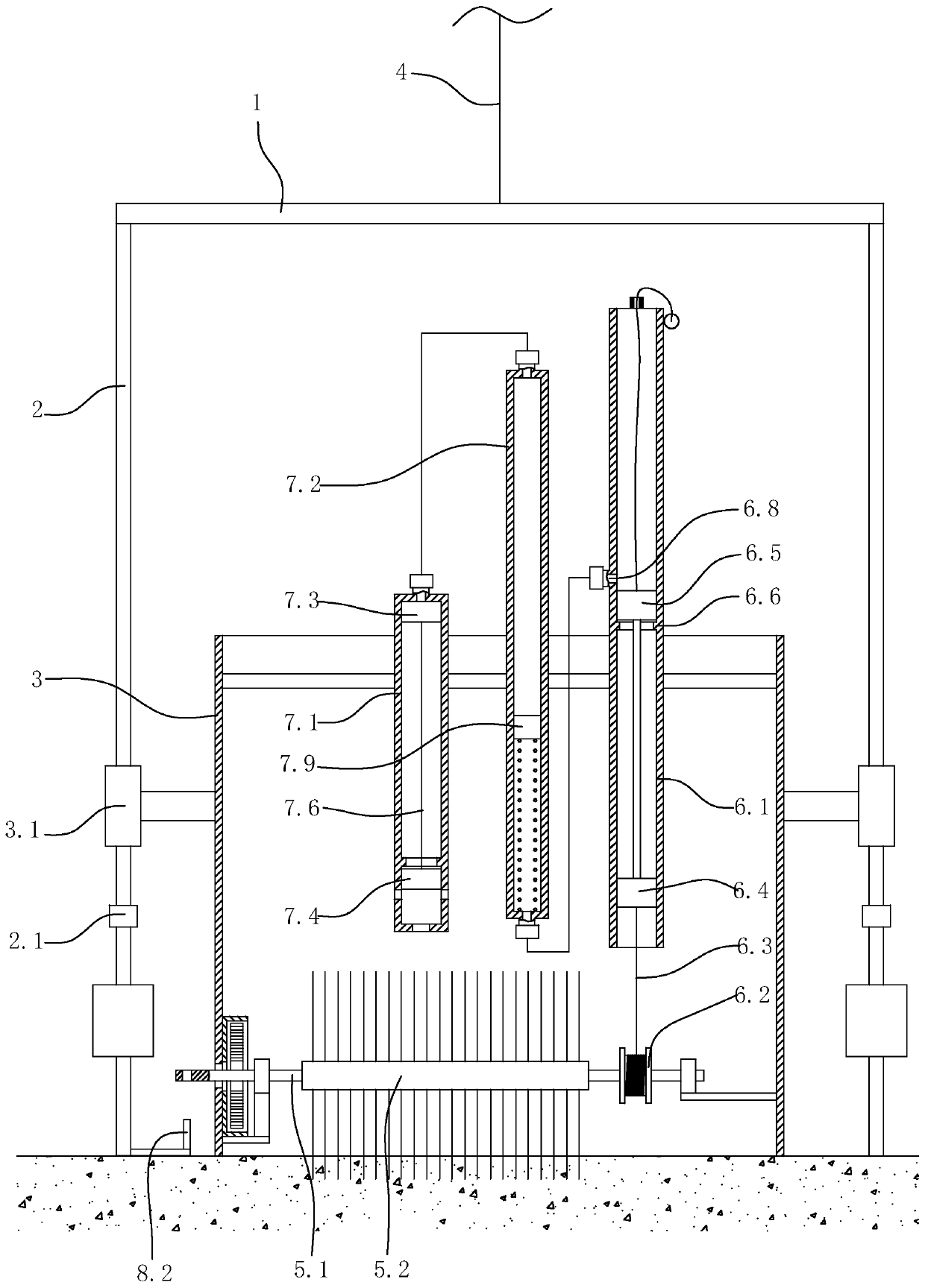 Sink-to-bottom type microplastic collector