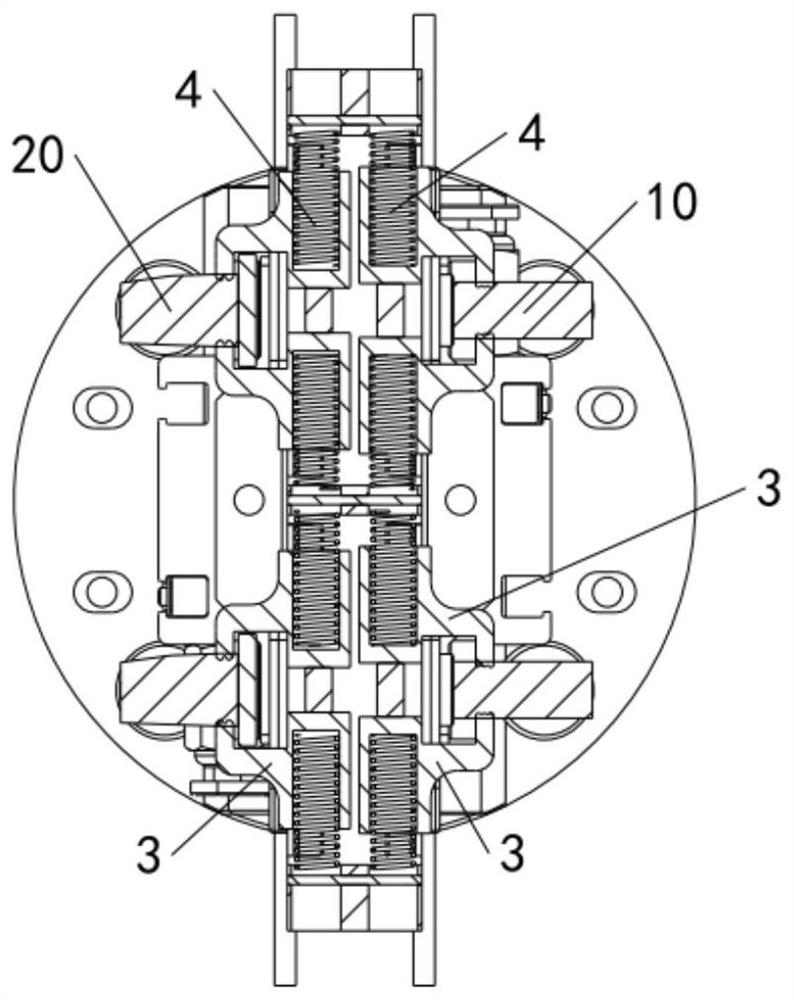 A double-sided clamping device for picking and placing workpieces