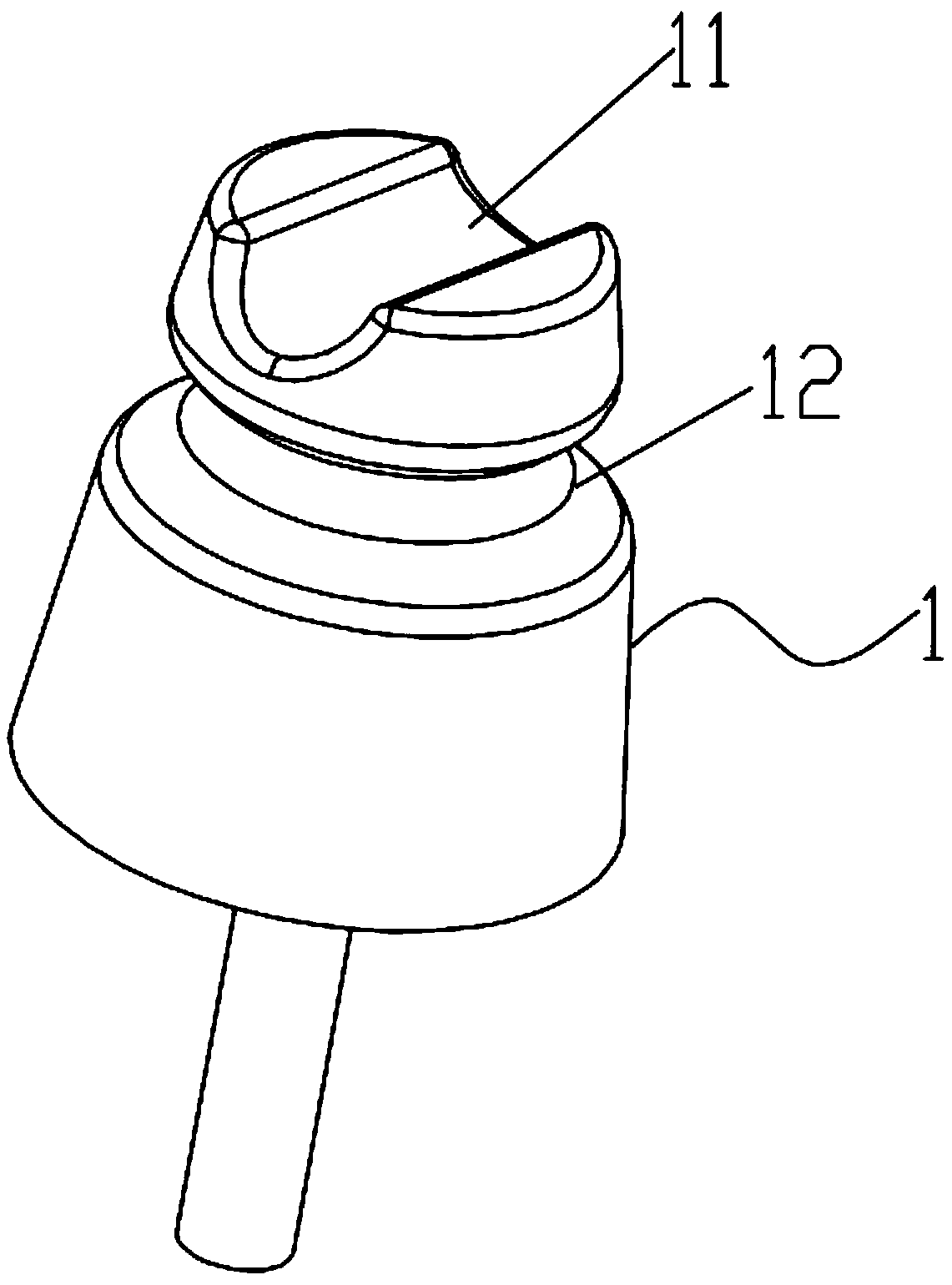 A street yard clamp for pin insulators