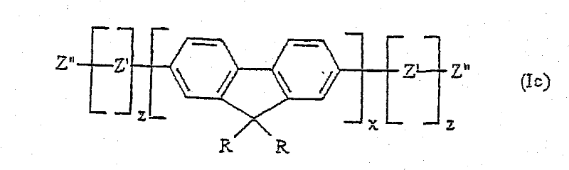 Crosslinkable substituted fluorene compounds and conjugated oligomers or polymers based thereon