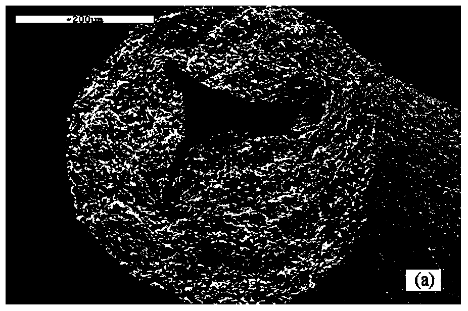 High mechanical strength foamed ceramic material and preparation method thereof