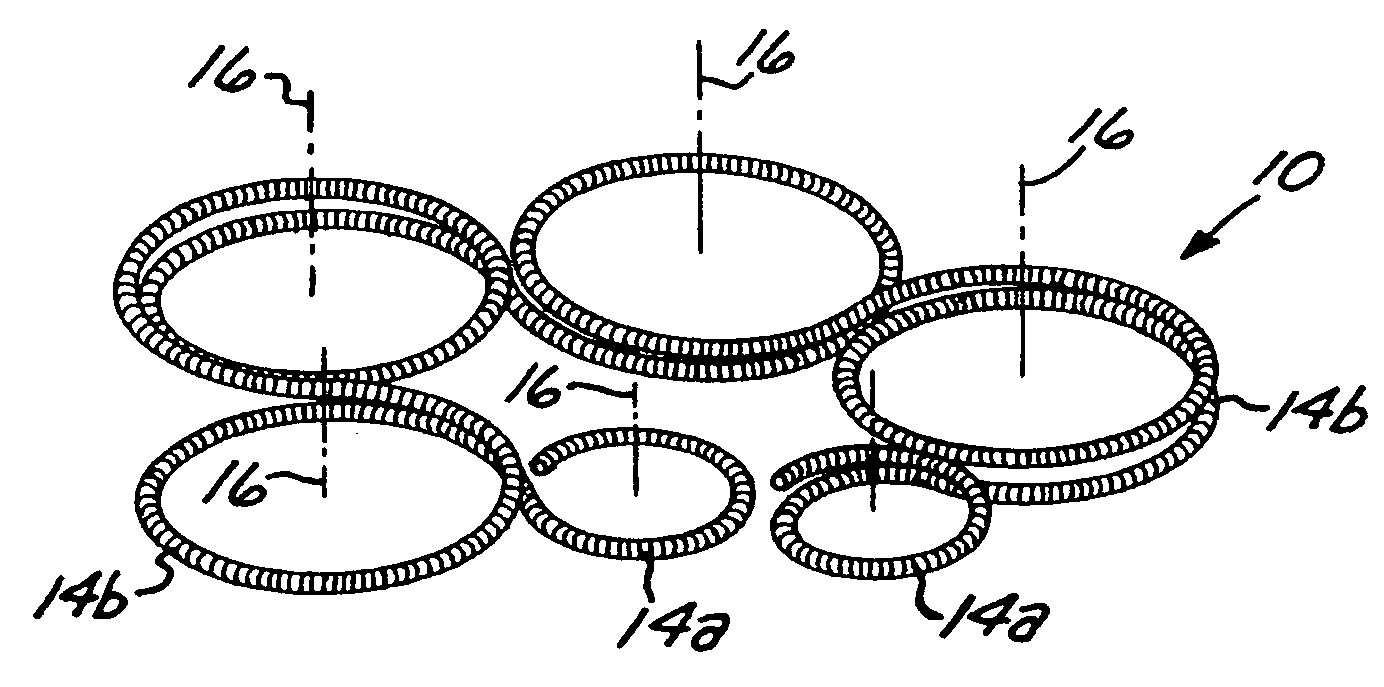 Microcoil vaso-occlusive device with multi-axis secondary configuration