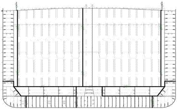 Assembling method for broadside section and bilge section of oil ship