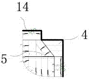 Assembling method for broadside section and bilge section of oil ship