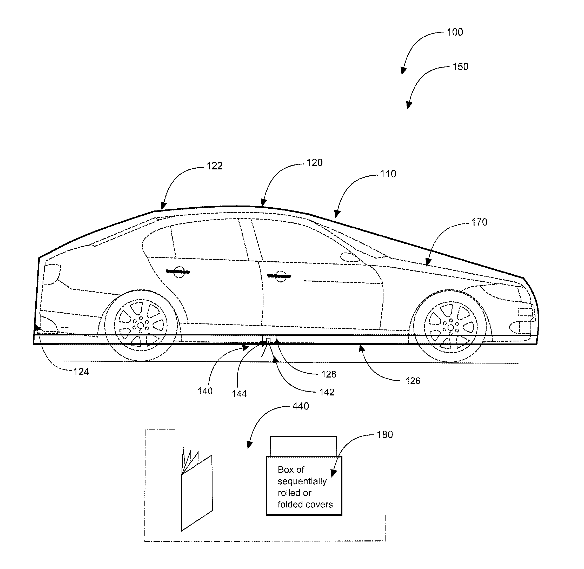 Disposable vehicle cover systems