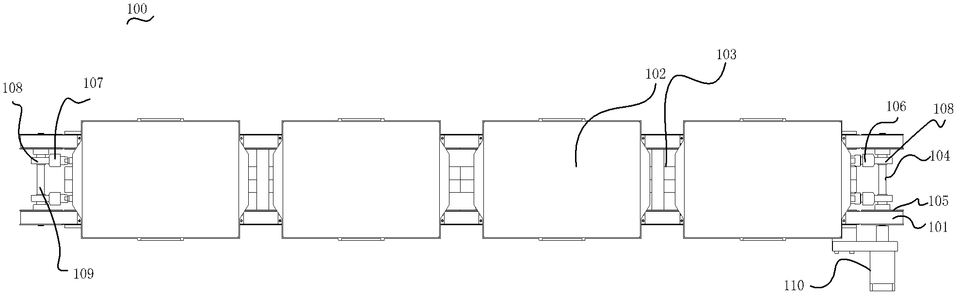 Mechanical arm capable of taking and placing materials