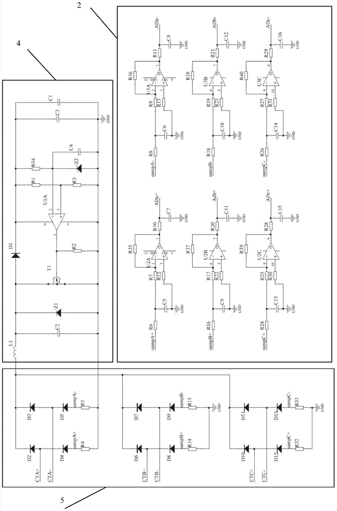 A ground fault current detection circuit and method