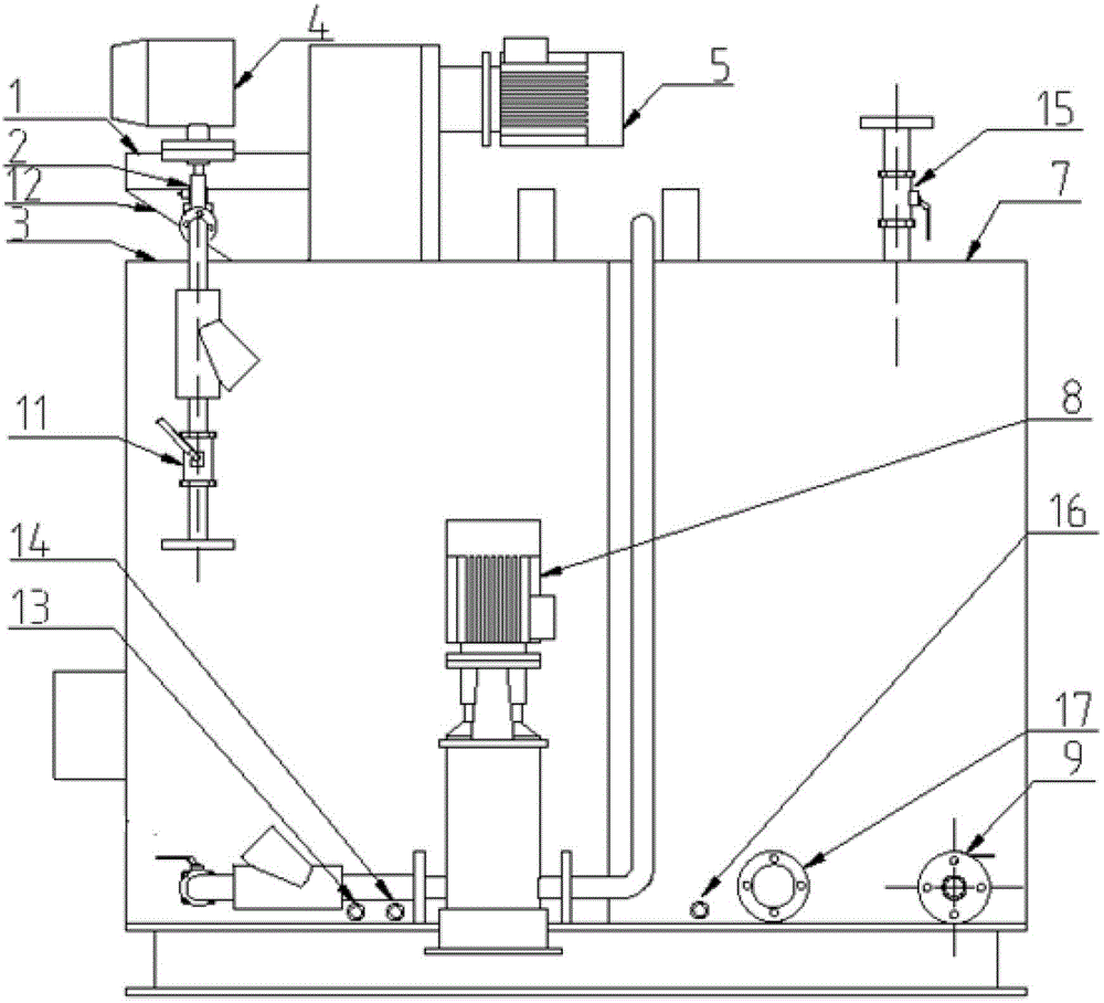 Urea solution online preparation device for SCR (Selective Catalytic Reduction) systems of marine diesel engines