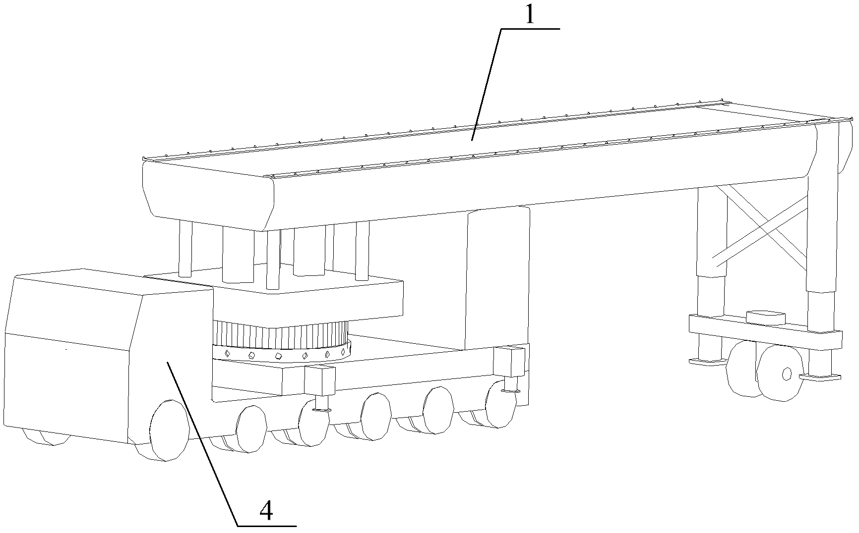 Combined overpass and bridge body module of the same