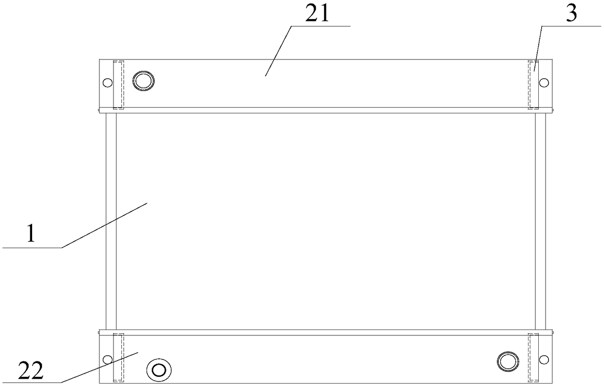 Integrated water tank for cooler