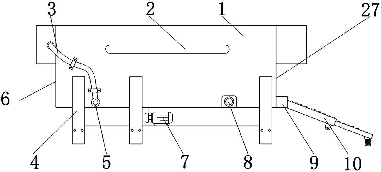 Drum-type cleaning equipment for rhizoma polygonati processing