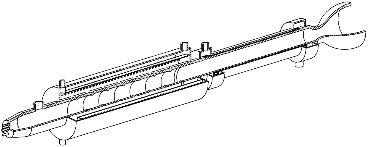 Pulse detonation pushing device based on regenerative cooling structure