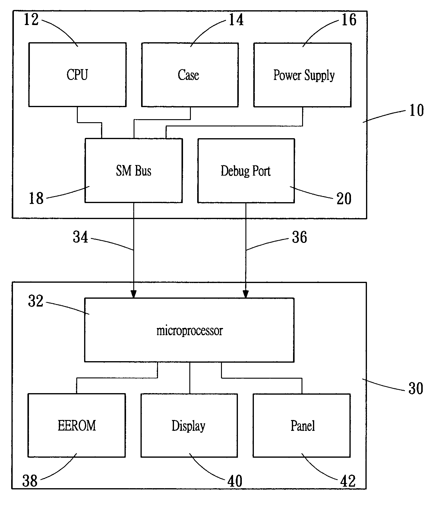 Monitor apparatus for computer system