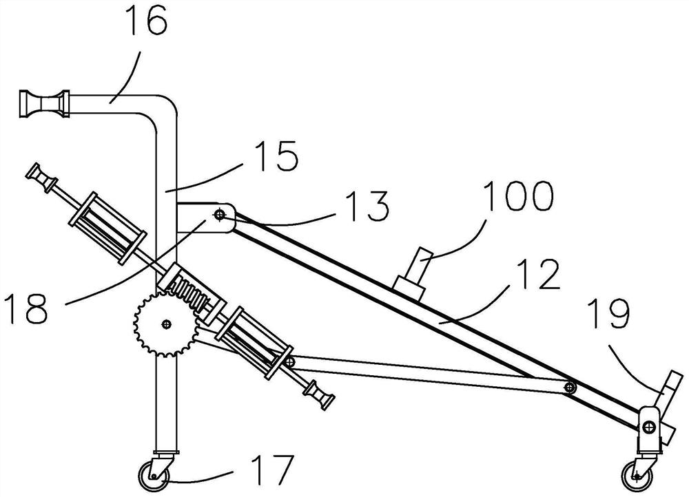 Computer-controlled dynamic adjustment limb rehabilitation training device and method