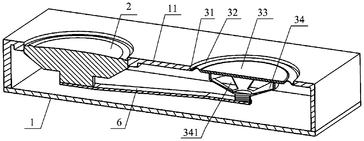 Speaker components, speakers and display devices