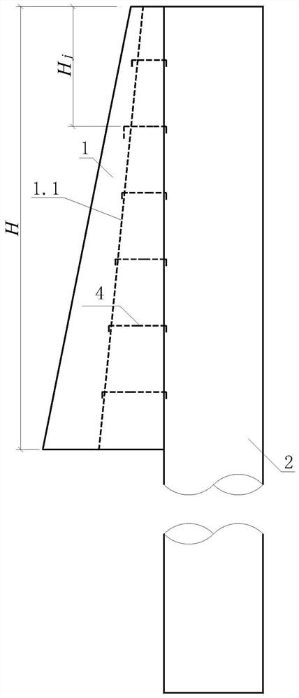 Soil retaining assembly and connecting embedded steel bar anchoring method thereof