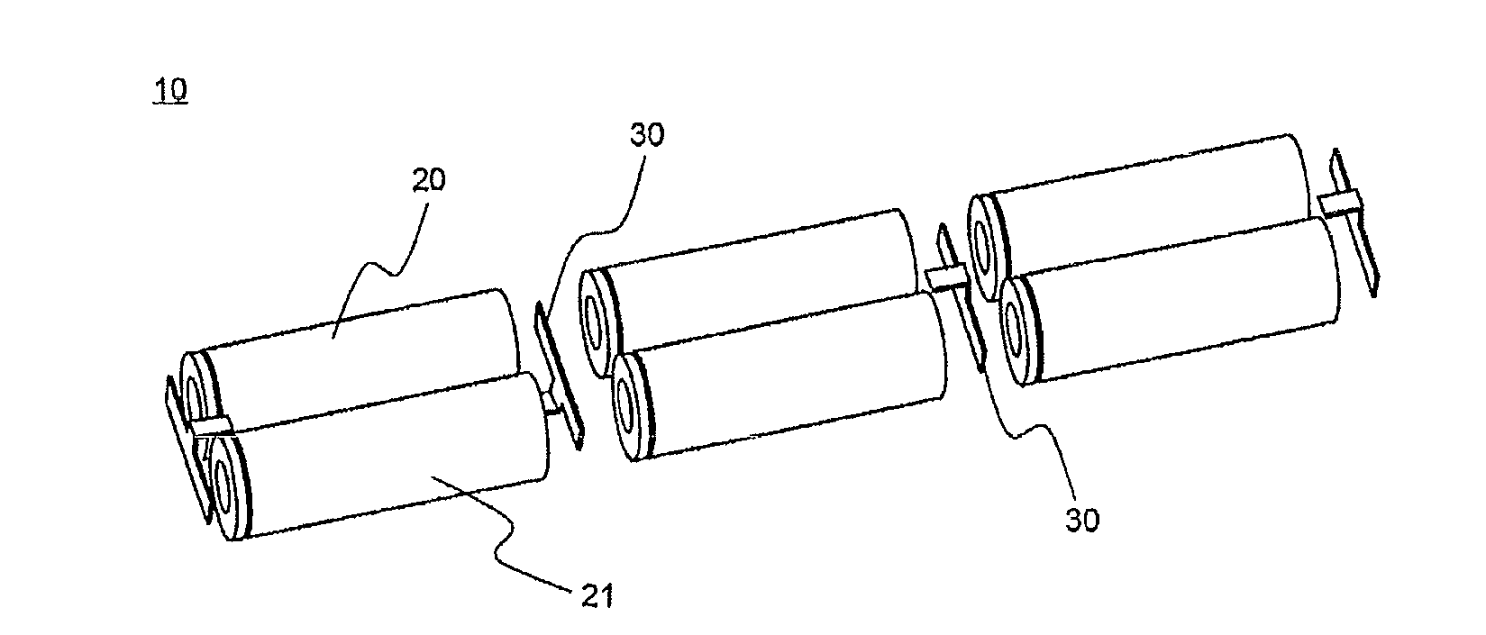 Secondary battery pack based on mechanical connection manner