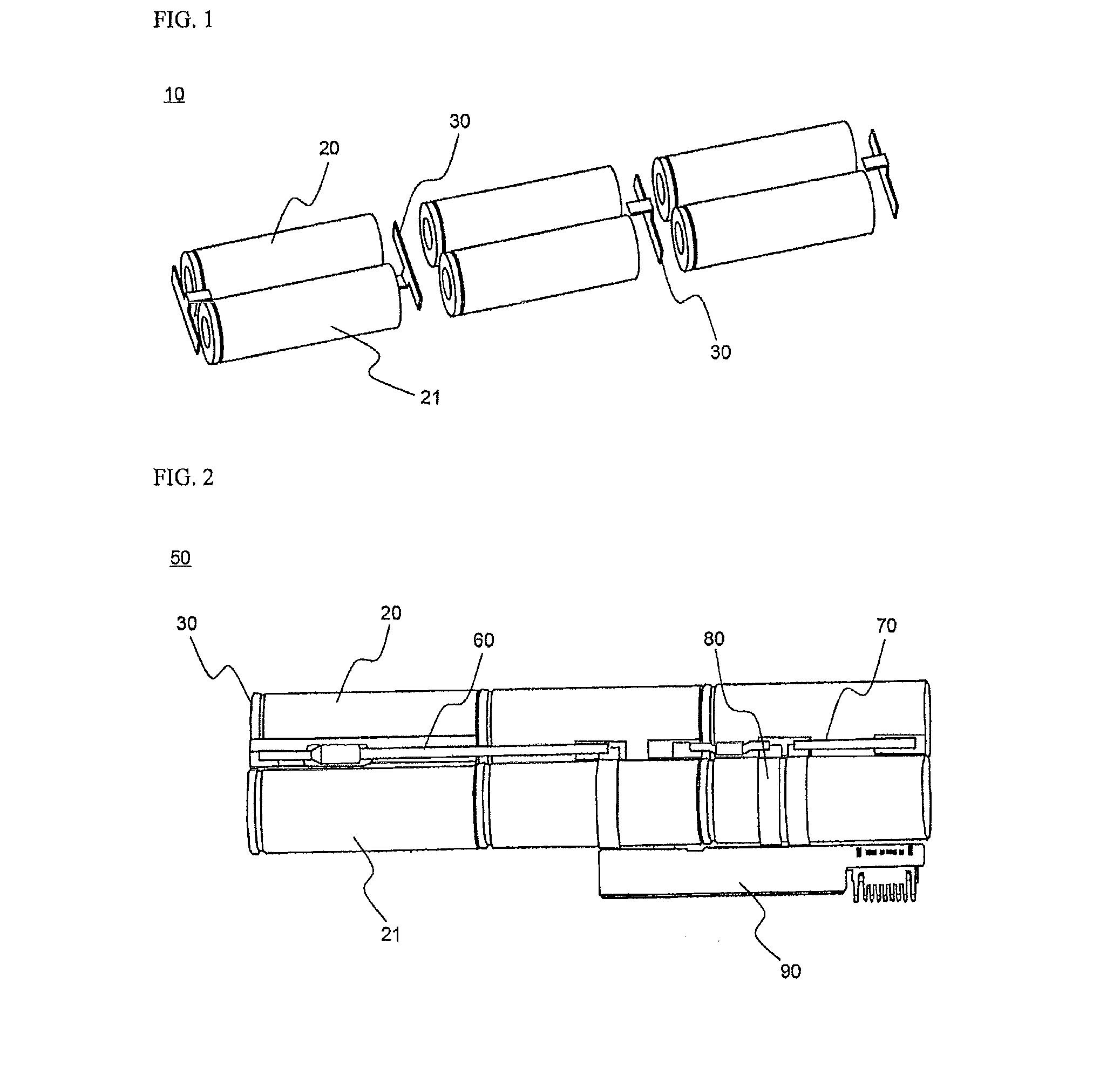 Secondary battery pack based on mechanical connection manner