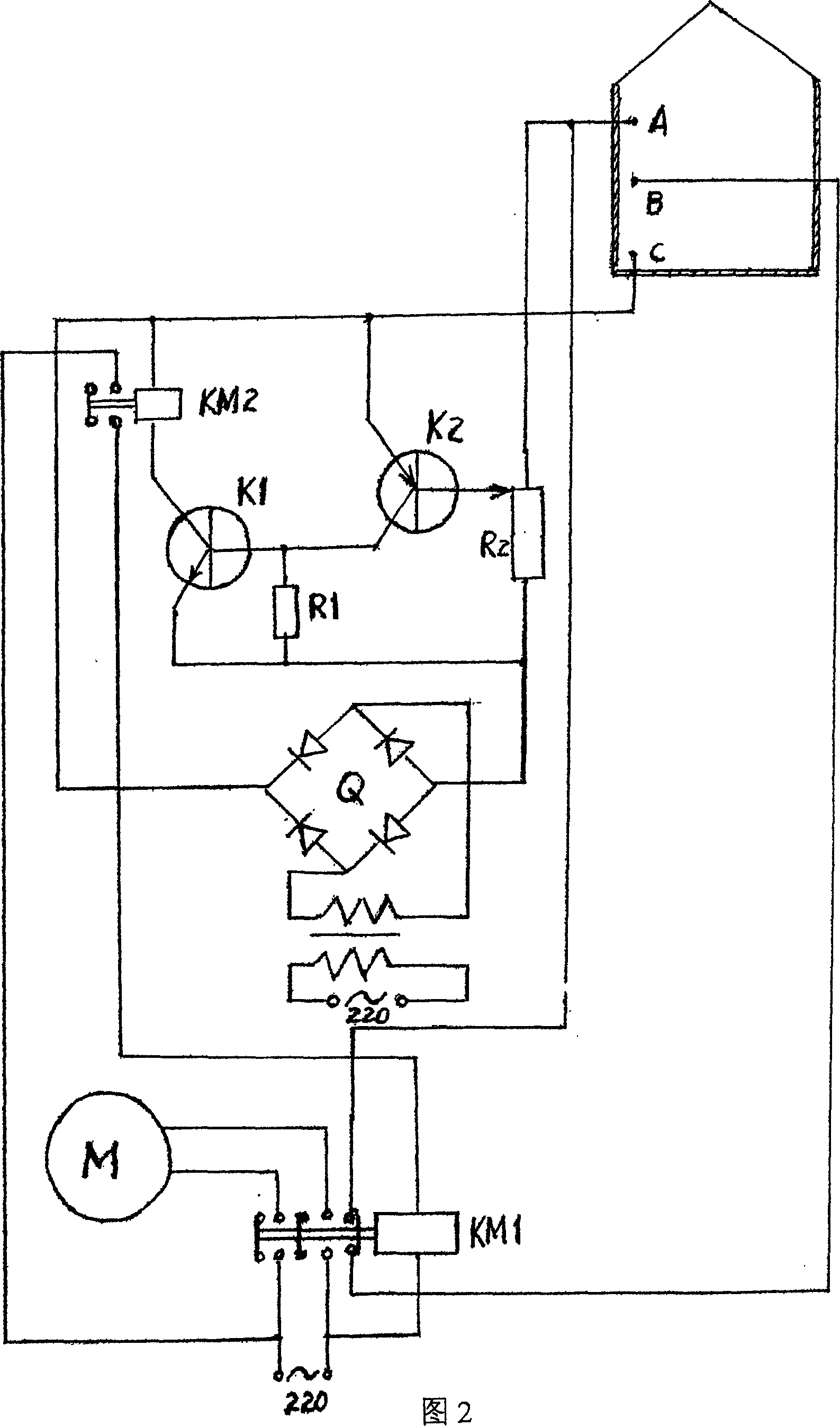 Automatic water-replenishing device for water tower