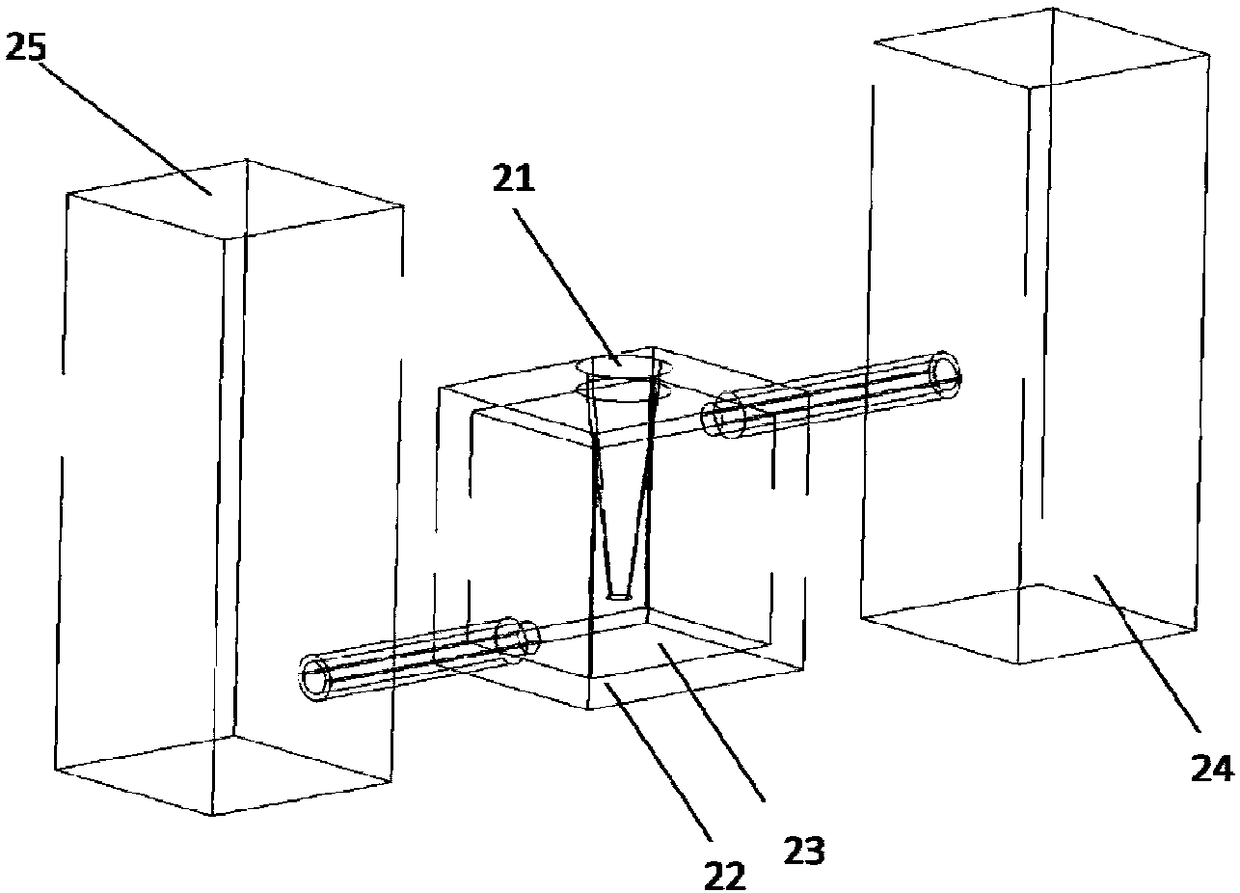 Thermal medium flowing type PCR amplification method