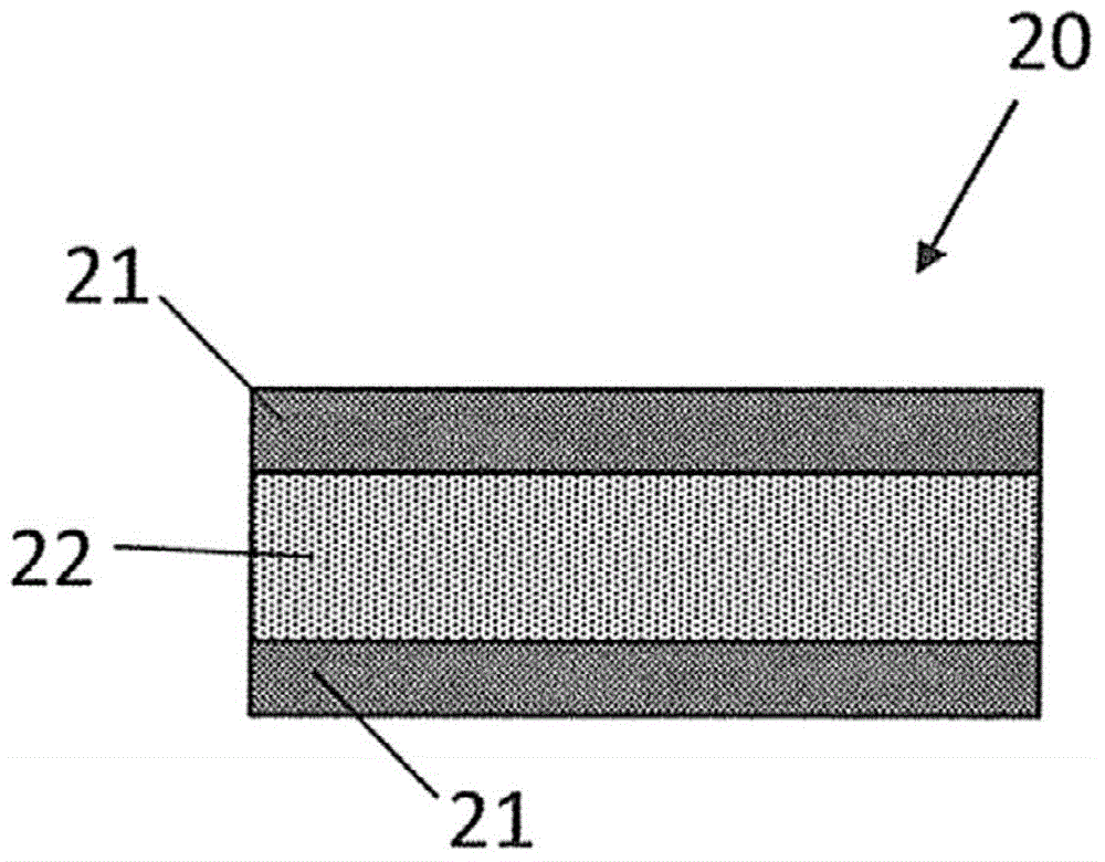 Operating fluid container having a predetermined breaking point