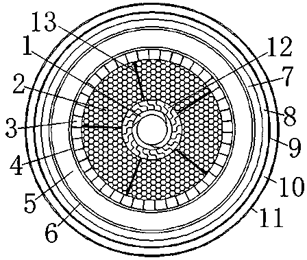 Self-heat-dissipation high-voltage cable