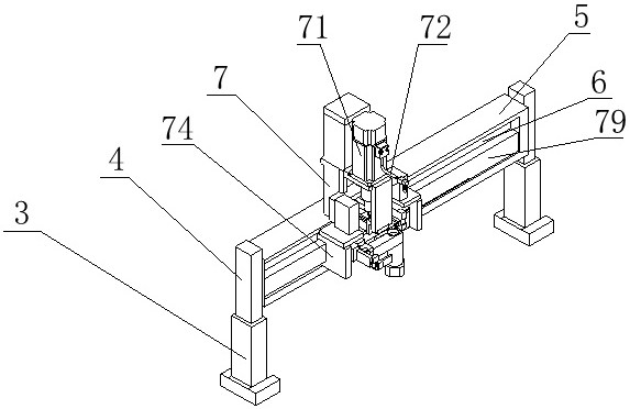 Intelligent guiding arranging device for lens placing machine